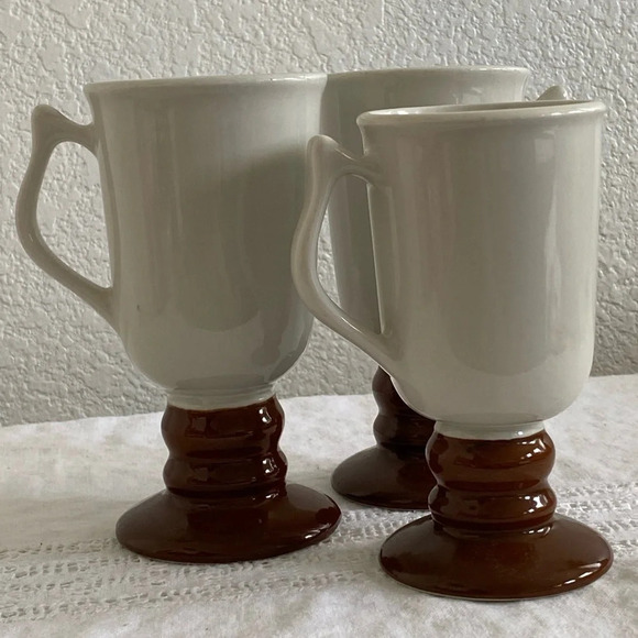 Vintage 1970's 3 Ceramic Irish Coffee Mugs Made in the USA by HALL 1273 - Picture 8 of 13